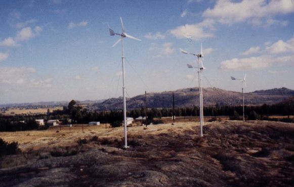 Wind turbines in operation at Temaruru 