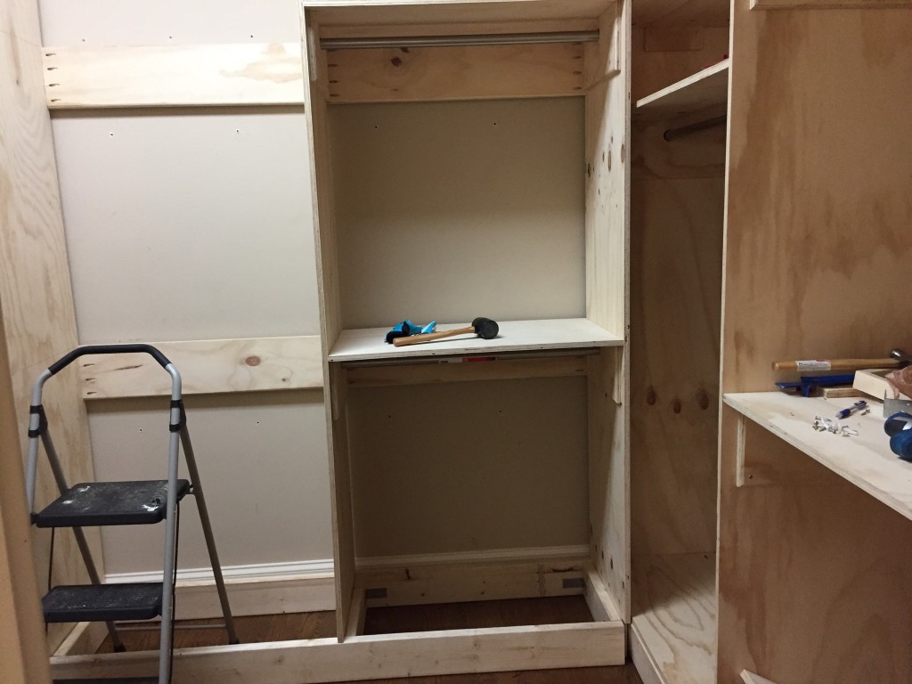 Picture of side two of four of walk-in closet