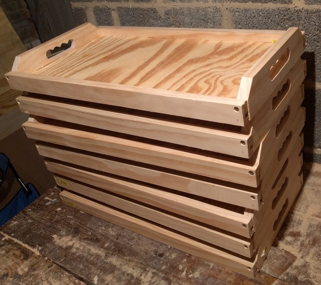 Here is the second batch of 7 trays I built after refining the design and workflow.