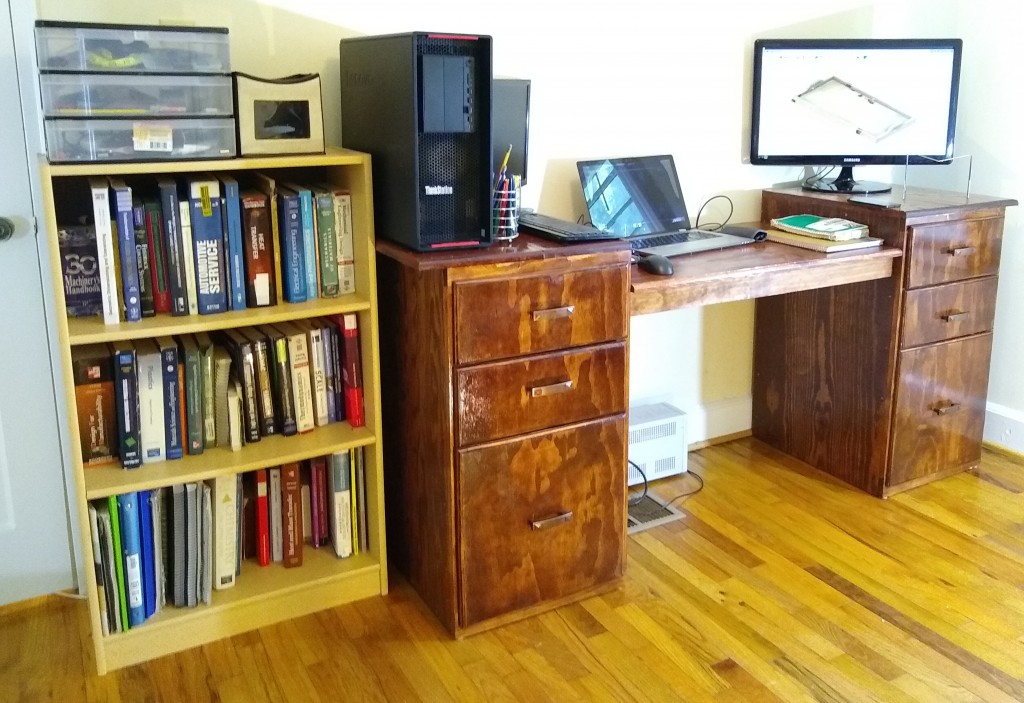 Finished office desk